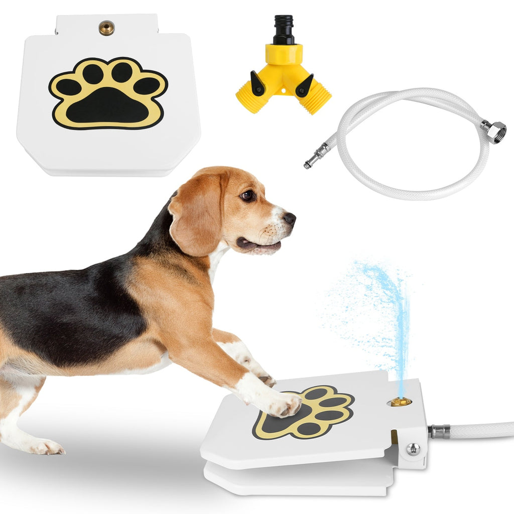 1Pc Dog Water Fountain Outdoor Dog Pet Water Dispenser Step-on