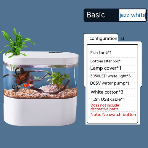 Aquarium Ecological Landscape Desktop Self-circulation Mini Small